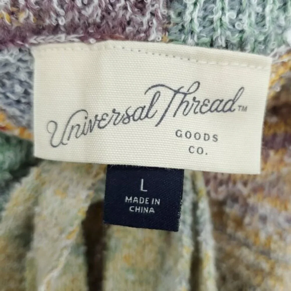 Universal Thread Matching Knit Set XL Top/L Shorts Orange/Blue